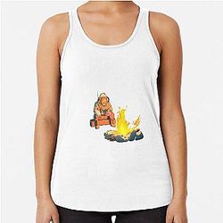 Outer Wilds Hatchling Campfire Racerback Tank Top