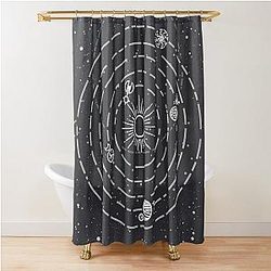 Outer Wilds Solar System Shower Curtain