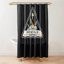 Outer Wilds Ventures Logo   Shower Curtain