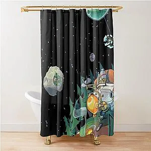 outer Wilds poster  Shower Curtain