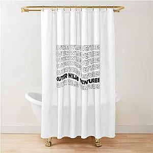 Outer Wilds Ventures (black) Shower Curtain
