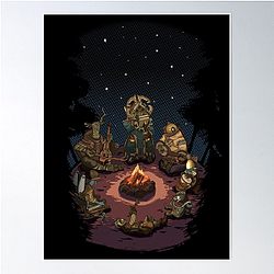 Campfire Scene With All Characters Sitting Together DTNK2501 Outer Wilds Posters