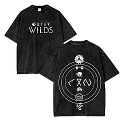 Vintage Washed  Solar System Orbit PTTT0503 Outer Wilds T-Shirts