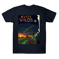 Space Exploration Indie Game Graphic Tee NTAN0104 Outer Wilds T-Shirts