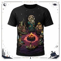 [Exclusive] Campfire Scene DXD0905dms Outer Wilds T-Shirts