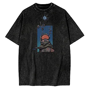 Drawing of Gabro DTNK1106 Washed Outer Wilds T-Shirts