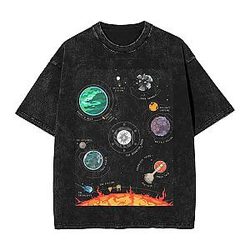 System Vintage PTTT2806 Washed Outer Wilds T-Shirts