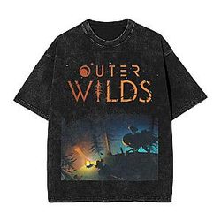 Vintage Graphic PTTT2806 Washed Outer Wilds T-Shirts