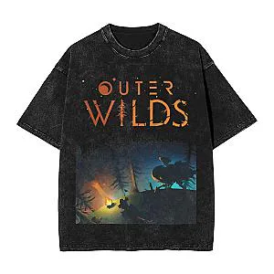 Vintage Graphic PTTT2806 Washed Outer Wilds T-Shirts