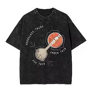 Hourglass Twins PTTT2806 Washed  Outer Wilds T-Shirts