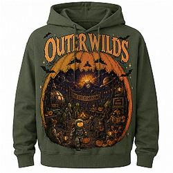 Outer Wilds Halloween Pumpkin Night Hoodie Outer Wilds x Halloween