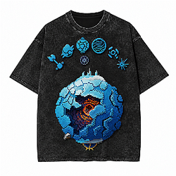 Outer Wilds Ventures Washed Outer Wilds T-Shirts Outer Wilds T-Shirts