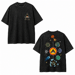 Outer Wilds Solar System Washed T-Shirts Outer Wilds T-Shirts