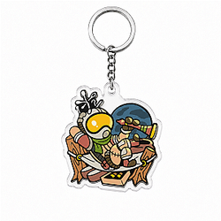 Gabbro's Island Enamel Outer Wilds Keychains