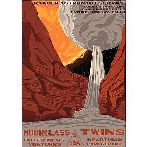 Hourglass Twins Outer Wilds Posters NTT1809 Outer Wilds Posters