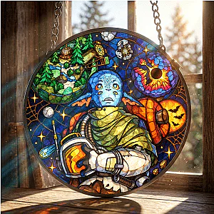 [Exclusive] Halloween Cosmic Explorer Outer Wilds Suncatcher