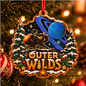 Satellite & Ringed Planet Christmas LA1310 Outer Wilds Accessories