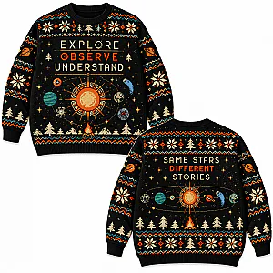 Outer Wilds Cosmic Explorer Adventure Ugly Christmas Sweater NTT2710 Outer Wilds Ugly Christmas Sweater