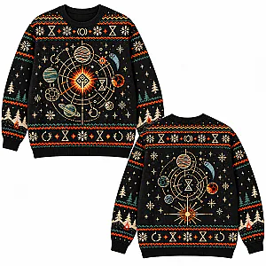 Outer Wilds Nomai Dark Eclipse Ugly Christmas Sweater NTT2710 Outer Wilds Ugly Christmas Sweater