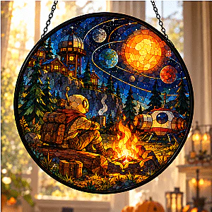 Outer Wilds Cosmic Campfire Suncatcher NTT3010 Outer Wilds Suncatcher