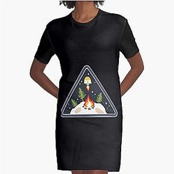 outer wilds  .   	 Graphic T-Shirt Dress