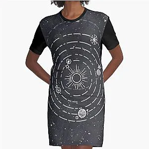 Outer Wilds Solar System Graphic T-Shirt Dress