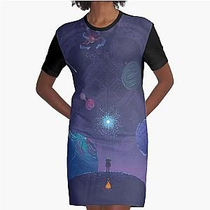 Outer Wilds Game Art Print Graphic T-Shirt Dress