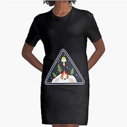 Outer Wilds™ - Outer Wilds Ventures (Logo) Zipped Hoodie Graphic T-Shirt Dress