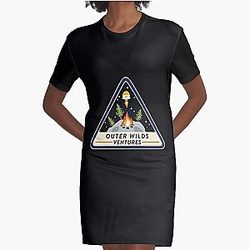 Outer Wilds Ventures Logo   Graphic T-Shirt Dress