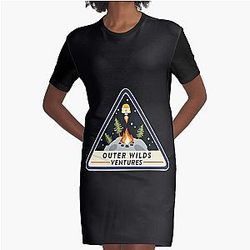 Outer Wilds Ventures Logo Graphic T-Shirt Dress