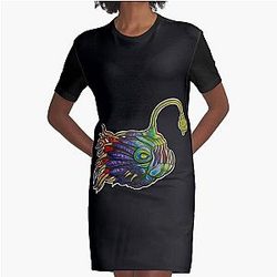 Outer Wilds Alien Anglerfish  	 Graphic T-Shirt Dress