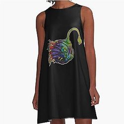 Outer Wilds Alien Anglerfish A-Line Dress