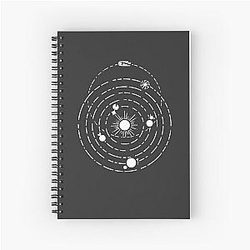 Outer Wilds Solar System Art Spiral Notebook