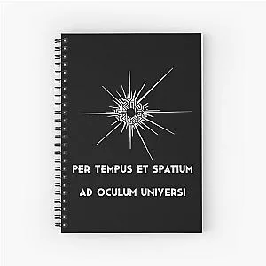 Outer Wilds and latin text Spiral Notebook