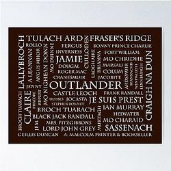 Outlander Word Cloud Poster