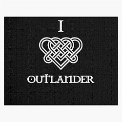 Retro Vintage Animal I Love Outlander White Music Vintage Retro Jigsaw Puzzle