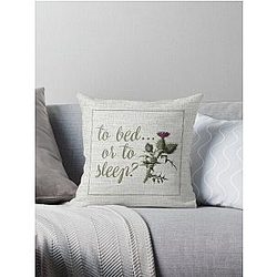 outlander scottish thistle Throw Pillow