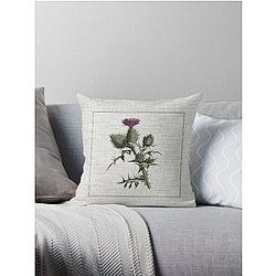Outlander - thistle Throw Pillow