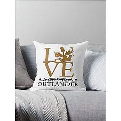 Outlander Merch Throw Pillow