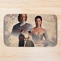 Jamie and Claire FraserOutlander Wedding Bath Mat