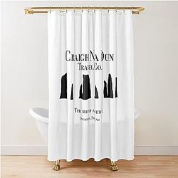 Outlander T-Shirt Craigh Na Dun Travel Co Shower Curtain