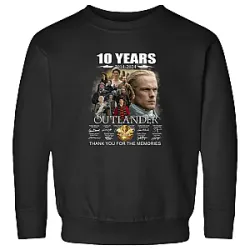 10 Years 2014 2024 Outlander Signatures Thank YouShirt Sweatshirts