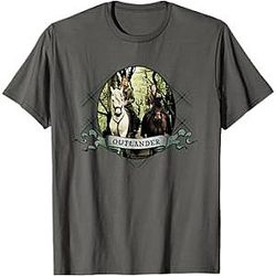Banner with Horses DTNK0604 Outlander T-Shirts