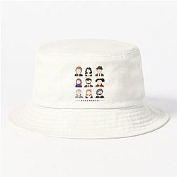 Outlander Characters Icons Illustration 2 Fitted Scoop Bucket Hat