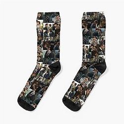 Outlander Photo Collage Art Socks