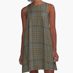 tartan fraser outlander A-Line Dress