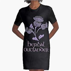 Herbal Outlander Graphic T-Shirt Dress