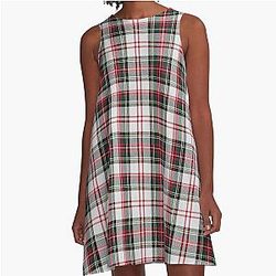 Clan Stewart Dress Tartan Plaid Pattern tartan Stuart Outlander A-Line Dress