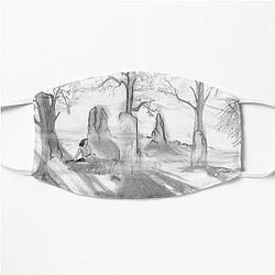 Claire Fraser Outlander Travels Time in Scotland Flat Mask