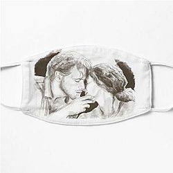 Jamie and Claire the Kiss Outlander Flat Mask